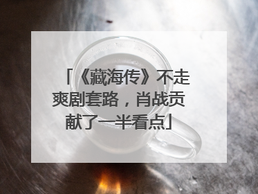 《藏海传》不走爽剧套路，肖战贡献了一半看点