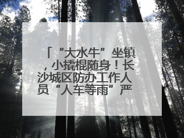 “大水牛”坐镇，小撬棍随身！长沙城区防办工作人员“人车等雨”严阵以待