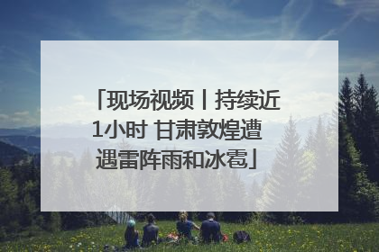 现场视频丨持续近1小时 甘肃敦煌遭遇雷阵雨和冰雹