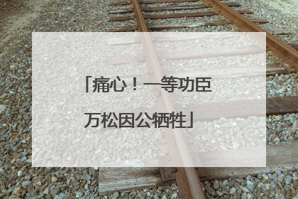 痛心！一等功臣万松因公牺牲