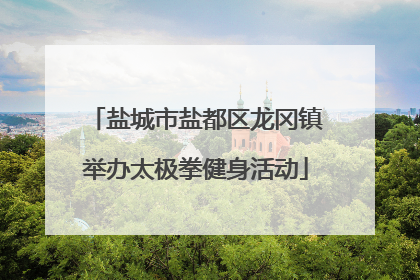 盐城市盐都区龙冈镇举办太极拳健身活动