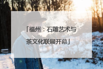 福州：石雕艺术与茶文化联展开幕