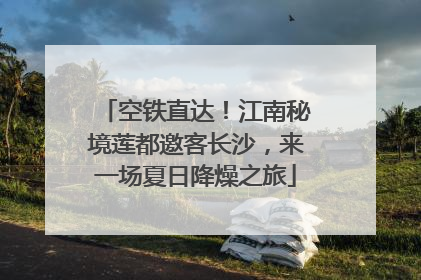 空铁直达！江南秘境莲都邀客长沙，来一场夏日降燥之旅