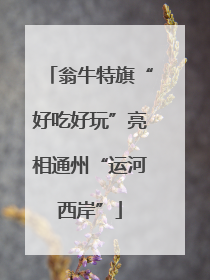 翁牛特旗“好吃好玩”亮相通州“运河西岸”