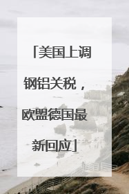 美国上调钢铝关税，欧盟德国最新回应