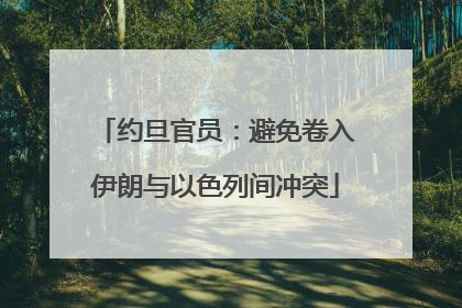 约旦官员：避免卷入伊朗与以色列间冲突