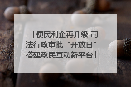 便民利企再升级 司法行政审批“开放日”搭建政民互动新平台
