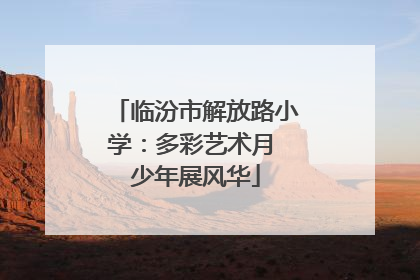 临汾市解放路小学：多彩艺术月 少年展风华