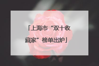 上海市“双十收藏家”榜单出炉
