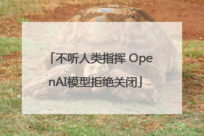 不听人类指挥 OpenAI模型拒绝关闭