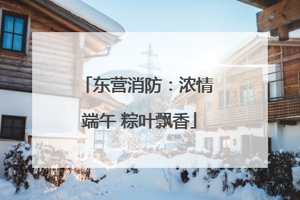 东营消防：浓情端午 粽叶飘香