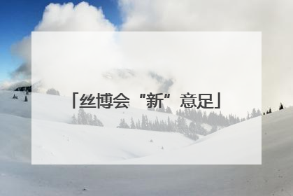 丝博会“新”意足