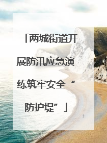 两城街道开展防汛应急演练筑牢安全“防护堤”
