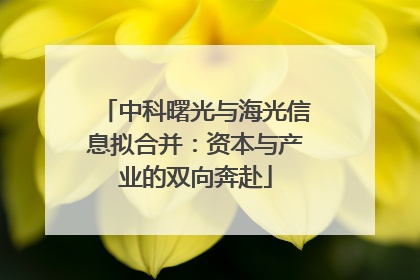 中科曙光与海光信息拟合并：资本与产业的双向奔赴