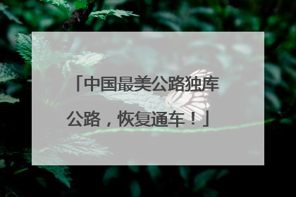 中国最美公路独库公路，恢复通车！