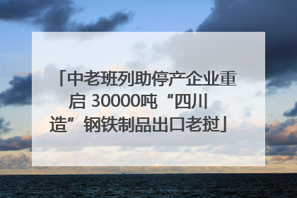 中老班列助停产企业重启 30000吨“四川造”钢铁制品出口老挝