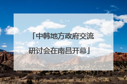 中韩地方政府交流研讨会在南昌开幕