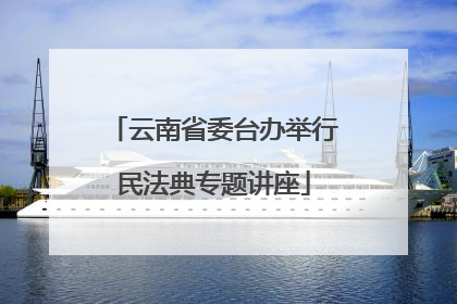 云南省委台办举行民法典专题讲座