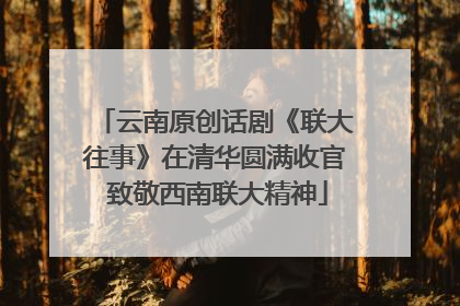 云南原创话剧《联大往事》在清华圆满收官 致敬西南联大精神