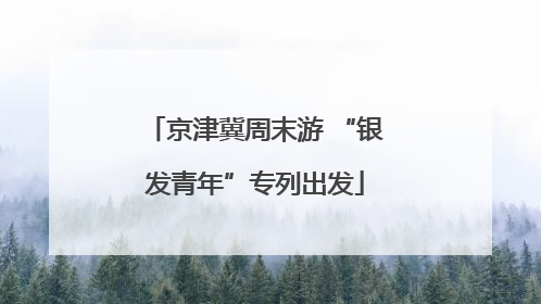 京津冀周末游 “银发青年”专列出发