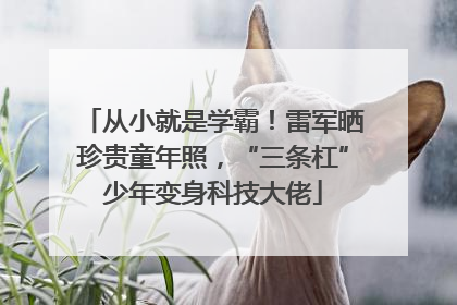 从小就是学霸！雷军晒珍贵童年照，“三条杠”少年变身科技大佬