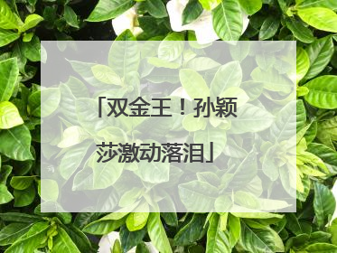 双金王！孙颖莎激动落泪