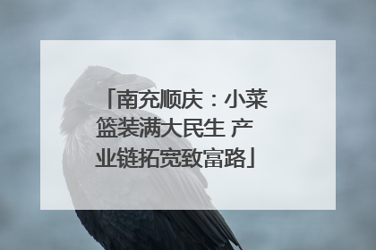 南充顺庆：小菜篮装满大民生 产业链拓宽致富路