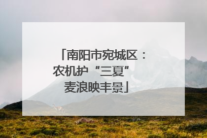 南阳市宛城区：农机护“三夏” 麦浪映丰景