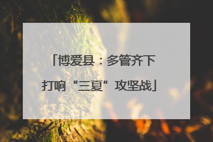 博爱县：多管齐下 打响“三夏”攻坚战