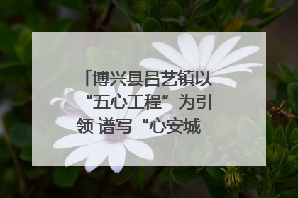 博兴县吕艺镇以“五心工程”为引领 谱写“心安城市”建设新篇章