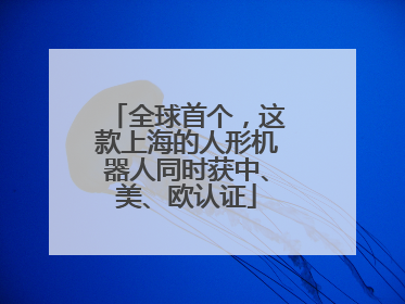 全球首个，这款上海的人形机器人同时获中、美、欧认证
