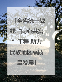全省统一战线“同心共富”工程 助力民族地区高质量发展