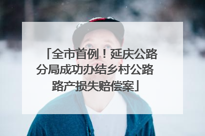 全市首例！延庆公路分局成功办结乡村公路路产损失赔偿案