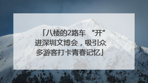 八楼的2路车 “开” 进深圳文博会，吸引众多游客打卡青春记忆