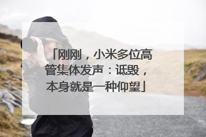刚刚，小米多位高管集体发声：诋毁，本身就是一种仰望