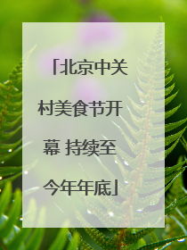 北京中关村美食节开幕 持续至今年年底