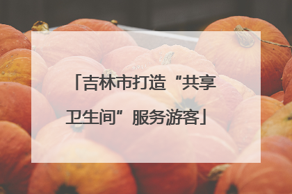 吉林市打造“共享卫生间”服务游客