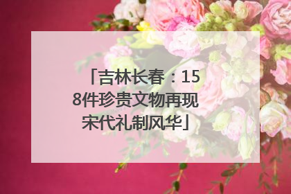 吉林长春：158件珍贵文物再现宋代礼制风华