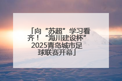 向“苏超”学习看齐！“海川建设杯”2025青岛城市足球联赛开幕