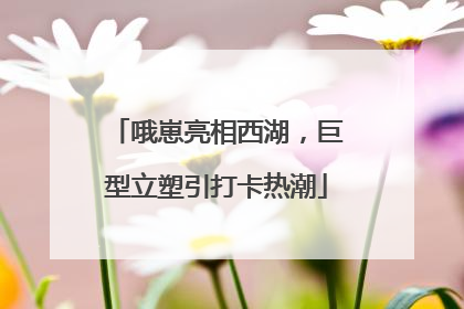 哦崽亮相西湖，巨型立塑引打卡热潮