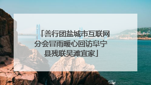 善行团盐城市互联网分会冒雨暖心回访阜宁县残联吴滩宜家