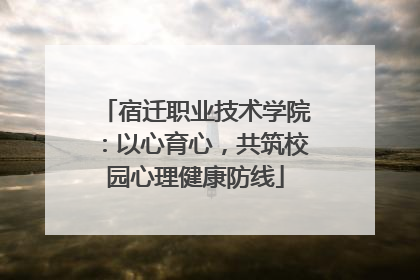宿迁职业技术学院：以心育心，共筑校园心理健康防线