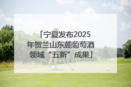 宁夏发布2025年贺兰山东麓葡萄酒领域“五新”成果