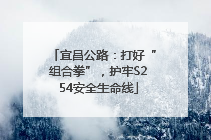宜昌公路：打好“组合拳”，护牢S254安全生命线
