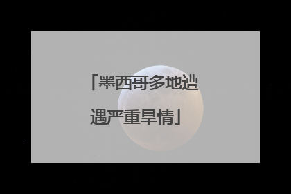 墨西哥多地遭遇严重旱情
