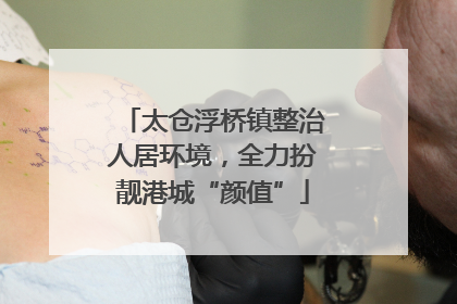 太仓浮桥镇整治人居环境，全力扮靓港城“颜值”