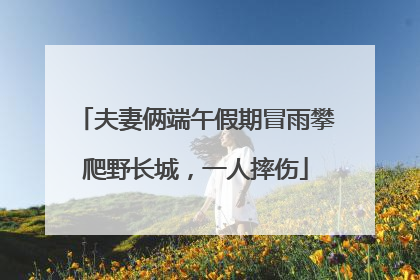 夫妻俩端午假期冒雨攀爬野长城，一人摔伤