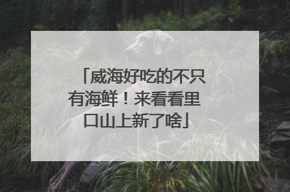 威海好吃的不只有海鲜！来看看里口山上新了啥