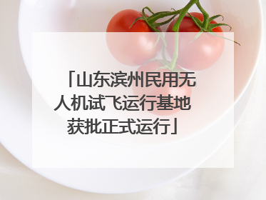 山东滨州民用无人机试飞运行基地获批正式运行