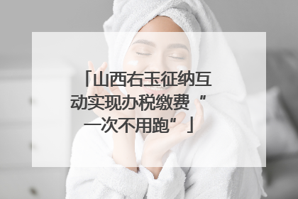 山西右玉征纳互动实现办税缴费“一次不用跑”